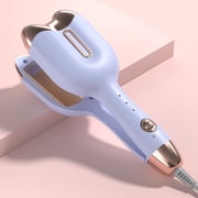 Yunuuuoa Double Barrel Hair Curler, 3 Temperature Settings, Fast Heating Ceramic Curling Iron for Frizz-Free Waves, Travel-Friendly Hair Styling Tool with -Free Cord