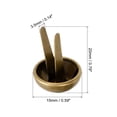 thumbnail image 2 of Unique Bargains 15x20mm Mini Brads Round Paper Fasteners for Art Crafting, Bronze Tone 100pack, 2 of 5