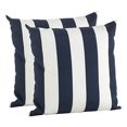 thumbnail image 1 of SARO LIFESTYLE Outdoor Collection Striped Pillow Cover - 2 pc set/1903.NB17S, 17", Navy Blue, 1 of 1