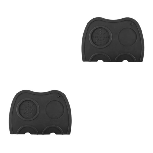 VONKY Coffee Tamper Pad Eco-friendly And Non-Slip For Precision Tamping Coffee Lovers black single head L 2Set