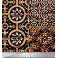 thumbnail image 2 of Soimoi Rayon Fabric Damask Patchwork Print Sewing Fabric Yard 42 Inch Wide, 2 of 3