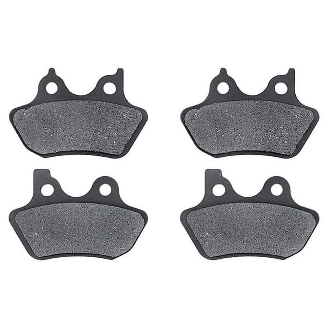 KMG Plaquettes de Frein avant + Arrière Compatibles avec 2006-2007 Harley FXDCi Dyna Super Plane Personnalisé - Non-Métallique Organique NAO Plaquettes de Frein Ensemble