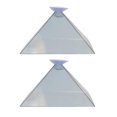thumbnail image 1 of 3D Hologram Pyramid Display Projector Video Stand for Mobile Phone with Cloth, 1 of 10