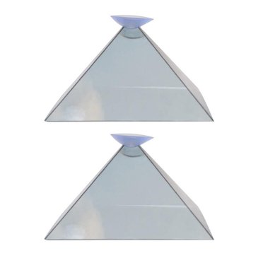3D Hologram Pyramid Display Projector Video Stand for Mobile Phone with Cloth