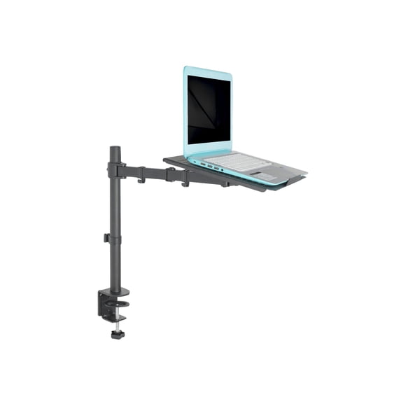 VIVO STAND-V001L - Stand - adjustable arm - for LCD display / notebook - aluminum, high grade steel - screen size: up to 27" - desk-mountable
