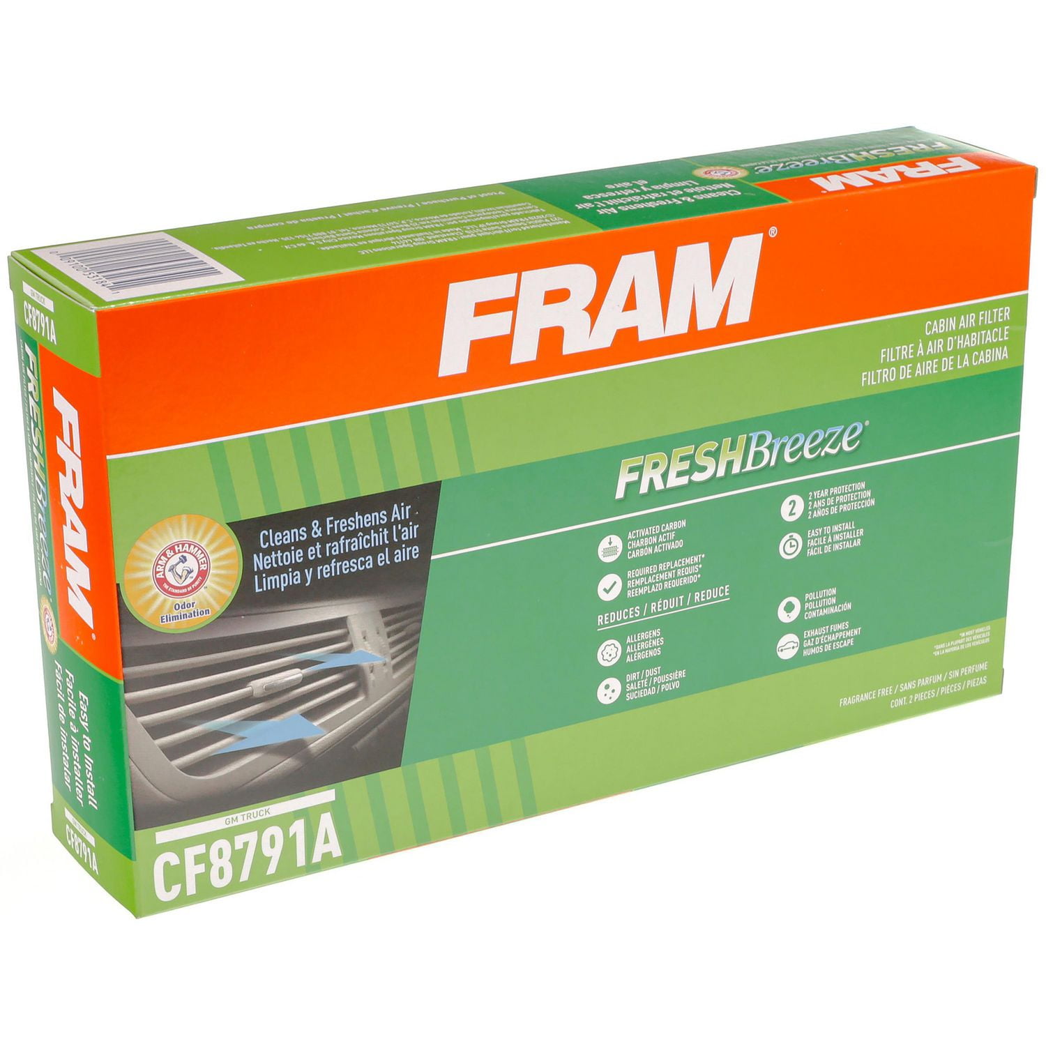 Filtre à air d’habitacle CF8791A Fresh Breeze de FRAM