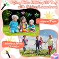 thumbnail image 3 of 12 Pcs Flying Saucer Flying Disc Toy Helicopter Toy Disco Flyers Include 4 String Launchers and 8 Flying Saucer Flying Disc Launcher Flying Toys Littl, 3 of 5