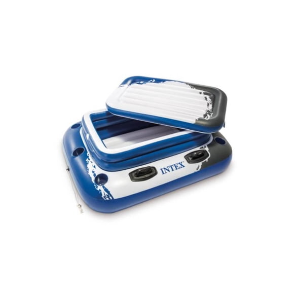 Intex Mega Chill 2, Glacière Gonflable pour Piscine, Contient 72 Canettes avec Couvercle Amovible