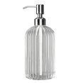 thumbnail image 2 of SuChun Blue Juice Large Capacity Glass Style Soap Dispenser Bottle Refillable Cosmetic Lotion Container For Shampoo Body Wash And Lotion And Design For Home Clear, 2 of 4