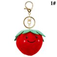 thumbnail image 3 of Plush Fruit Keychain Cute Cartoon Purse Pendants Strawberry Bag Charm for Girls, 3 of 10