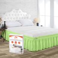 thumbnail image 1 of SGI Bedding 21 Inch Wrap Around Bed Skirt | Microfiber Bed Skirt | Fade Resistant, Wrinkle Free, Anti-static, Decorative, Extra Storage Space, Clutter-Free | California King, Sage, 1 of 6