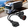 thumbnail image 3 of J1939 J1708 To OBD 2 Adapter, Conversion Diagnostic Y Cable High Toughness Functional Stable 30cm Long  for Diesel Trucks Buses Trailers, 3 of 8