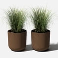 thumbnail image 1 of Veradek Pure Series Kona 15" Planter 2 Pack Espresso, 1 of 9