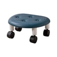 thumbnail image 3 of Tabouret à Roulettes Bas Robuste Portable Tabouret à Chaussures Siège Bibliothèque Cuisine Garage Bleu, 3 of 8