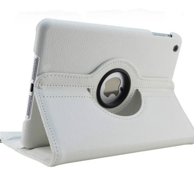 Case For Apple iPad Pro 12.9 360 Rotating Smart Cover iPad 12.9 Pro 3 4 5 6th Gen 12.9" PU Leather Protective Funda Tablet Shell WHITE Pro12.9 4th Gen 2020