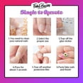 thumbnail image 4 of Christmas Decoration Fofosbeauty False Nails, Square Press on Nails Tips Design, Cherry Star Black, 4 of 6