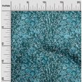 thumbnail image 1 of oneOone Tissu Polyester Lycra Bleu Sarcelle Peau d'Animal Léopard Matériel de Robe Tissu Imprimé Tissu au Mètre 56 Pouces de Large, 1 of 1