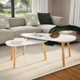 thumbnail image 1 of vidaXL Ensemble de Tables Basses d'Intérieur 2 Pcs Pin Massif Blanc, 1 of 5