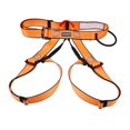thumbnail image 3 of Heavy Duty Climbing Harness Half Body Belt Fall Equipment Adjustable Waist Hip for Mountainee Caving Rappelling - Orange, 3 of 10