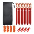 thumbnail image 2 of Almencla 10pcs 7001 Aluminum Tent Stakes - Ultralight Tri-cone Tent Pegs Red, 2 of 8