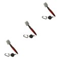 thumbnail image 1 of Ruiboury Golf Club Brush Portable Handheld Replacement Double-sided Ball Shoe Brushes Red with Lid 3Set, 1 of 6