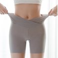 thumbnail image 1 of Womens Underwear Tummy Control Oversize Leggings High Rlasticity Large Size Half Pants Slim Fitting Leggings on Clearance, 1 of 6