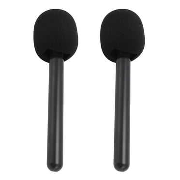 Microphone Adapter, Portable  Mic Stand Handheld ABS Structure 2Pcs with Windshields Foams for Hollyland Lark M1 C1 for Traditional Interviews