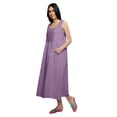 thumbnail image 2 of Moomaya Robe de Nuit Évasée en Coton Unie pour Femmes, 2 of 6