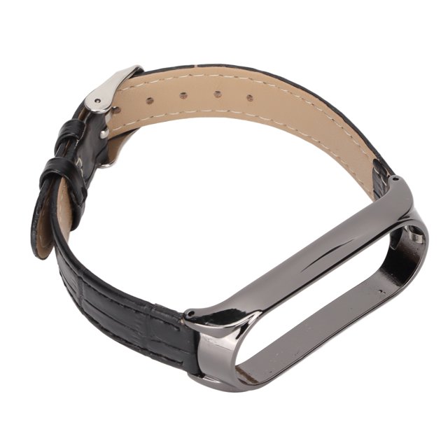 Leather Wrist Watch Band Leather Bands For Mi Band 6 Leather Smart Watch Band Quick Release Leather Watch Bands Bamboo Pattern Watch Straps Wrist Smartwatch Strap Replacement For