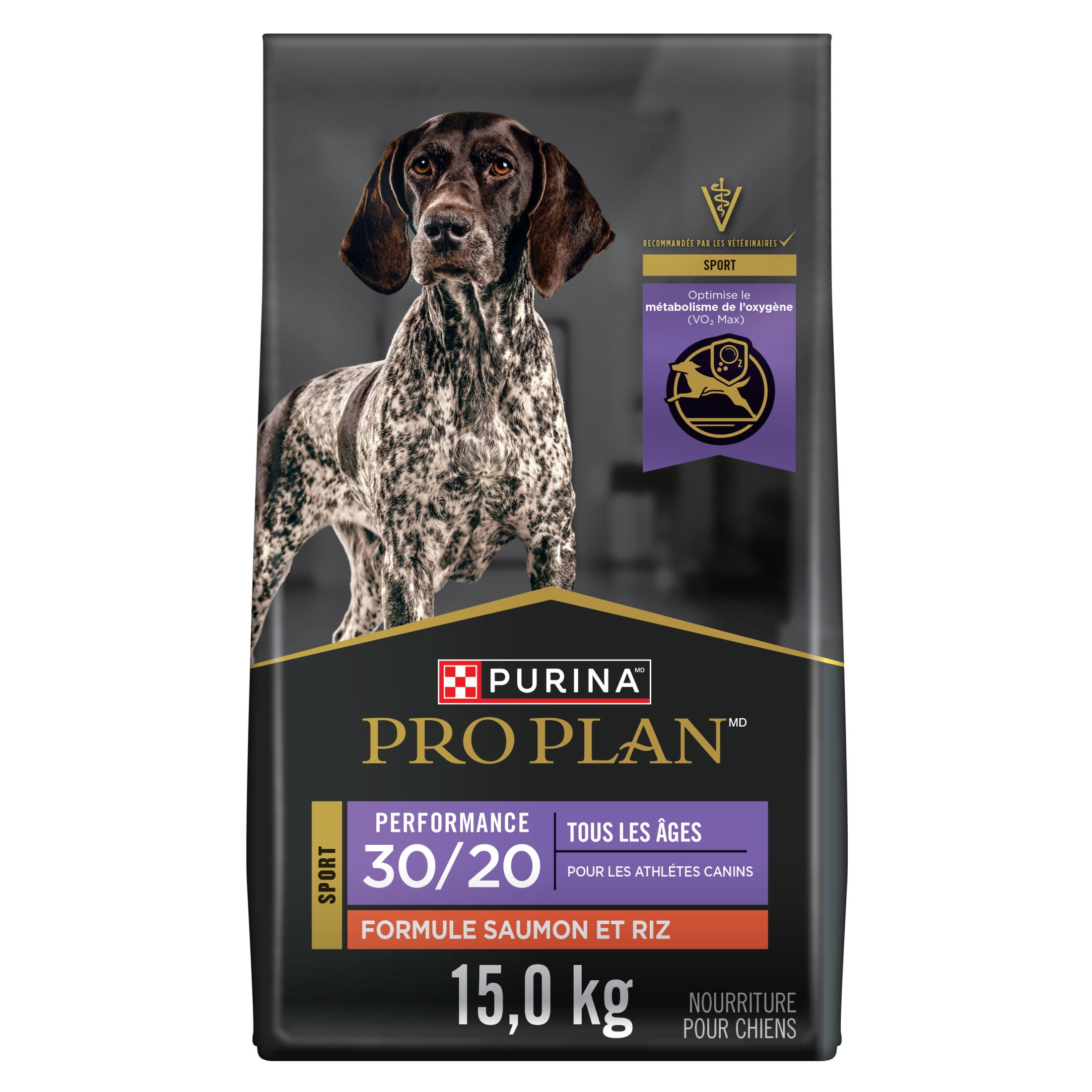 Purina Pro Plan Sport Performance 30 Formule Poulet et Riz, Nourriture Sèche pour Chiens 17 kg