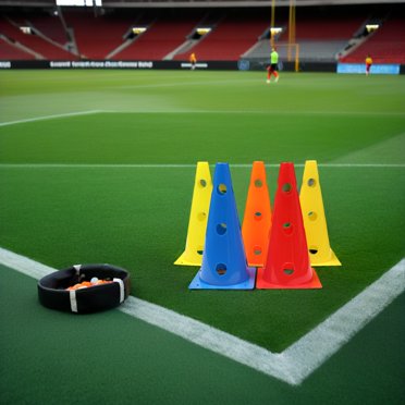 OUNONA 5 Pcs Cônes d'Exercice Cônes d'Agilité Durables Jaunes Flexibilité Entraînement Éducation Physique pour Équipement de Fan