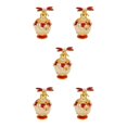 thumbnail image 1 of Dalazy Eco-friendly Dragonfly Decorative Glass Perfume Bottle Sturdy And Durable Gifts Refillable red 5Set, 1 of 6