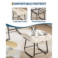 thumbnail image 3 of Oversized Papasan Rocking Chair with Footrest, 350Lbs Capacity Indoor/Outdoor Rocker, Metal Frame & Waterproof Cushion, Adjustable Patio Lounge Chair Rattan Egg Rocker, 3 of 7