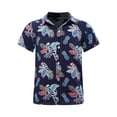 thumbnail image 1 of Jowowha Petits Garçons Été Plage Décontracté Aloha Luau Chemises Col Rabattu Hauts Tropicaux Tenue de Jeu Type m 150, 1 of 7