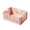 Pink, variant on Birdeem Folding Storage Basket, Collapsible Storage Bin for Home, Office, and Outdoor Activities, Foldable Organizer with Ventilation Design, Durable Plastic Construction, Large Size 17x12x7 Inches