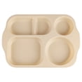 thumbnail image 2 of Fridja Large 12 Inch Divided Plates for Kids Adults, Solid Color Wheat Straw Portion Control Meal Plate, Reusable Plastic Compartment Plates, Practical Dinner Plates Dessert Lunch Plates, 2 of 5