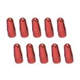 thumbnail image 1 of 10 Pieces Bike Tire Caps Dustproof Air Caps Replacement Air Cover Protective Fittings Aluminum Alloy Solid Color Rim Stem Covers for Replacement Red, 1 of 7