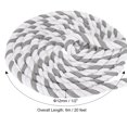 thumbnail image 2 of Unique Bargains 1/2Inch x 20Feet Natural Twisted Cotton Rope 3 Strand Tug of War Rope with Sealing Tape Grey White, 2 of 6