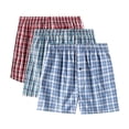 thumbnail image 4 of Men's Checker Plaid Shorts Assorted Cotton Blend Boxers Trunks Underwear, 4 of 8