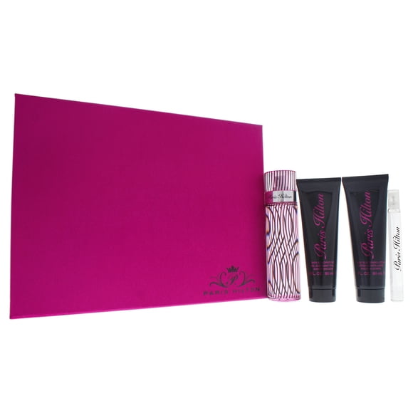 Paris Hilton by Paris Hilton for Women - 4 Pc Gift Set 3.4oz EDP Spray, 0.34oz EDP Spray, 3.0oz Body