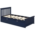 thumbnail image 4 of BEDSMART Lit Simple en Bois Massif avec Tiroir-Lit / Bleu, 4 of 7