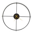 thumbnail image 2 of Abbracc 14"/20" Iron Simple Wall Clock Silent Unique Modern Office Large Black, 2 of 8