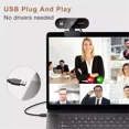 thumbnail image 2 of 1080P Full HD USB Webcam for PC Desktop & Laptop Web Camera with Microphone Full HD, 2 of 7