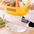 thumbnail image 4 of Multi Functional Fruit and Vegetable Washing Basket with Strainer | Colander for Kitchennk with Drainer | Food Catcher and Rinser Bowl for Salad Making | Collapsible Produce Cleaner for Home Use |, 4 of 6