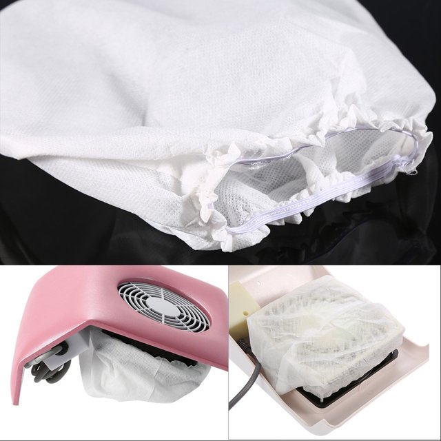 10pcs Nail Non-Woven Vacuum Cleaner Replacement Bags, Small Containers Metal Vacuum Cleaner Bag , Non-Woven Bag, Salon Tools Storage Bins For Dust Collection For Cleaning For Nail