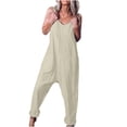 thumbnail image 1 of Birdeem Combinaison Décontractée Ample et en Vrac pour Femmes avec Poches, Combinaison Mode, Pantalon, Salopette, Combinaison en Coton et Lin, 1 of 7