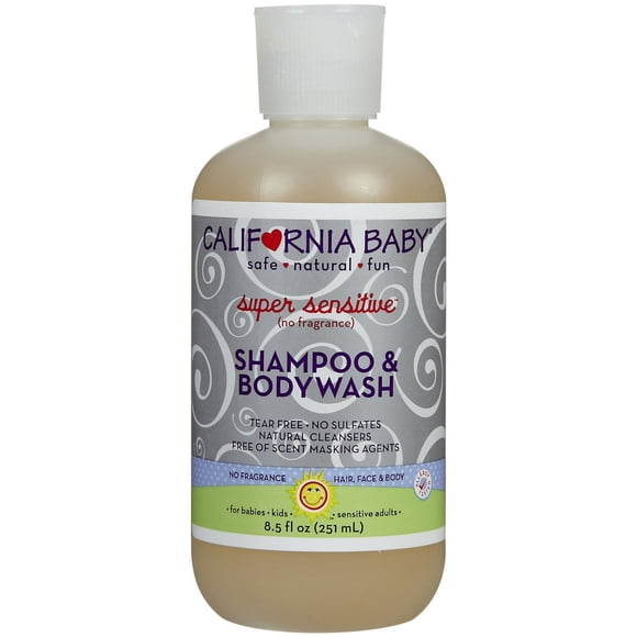 California Baby Super Sensitive Shampoo & Bodywash - 8.5 Ounce
