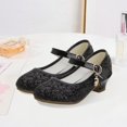 thumbnail image 2 of Wdgfv Ballerines Filles Scintillantes Fête Mary Jane Princesse Chaussures de Robe Noir 6-7 Ans, 2 of 6