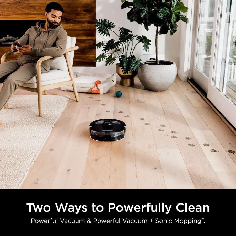 Aspirateur et vadrouille robot 2-en-1 Shark AI Ultra avec base à évacuation automatique