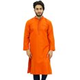 thumbnail image 1 of Atasi Men's Indian Ethnic Party Wear Gray Kurta Pyjama Set Long Shirt-3XL, 1 of 7